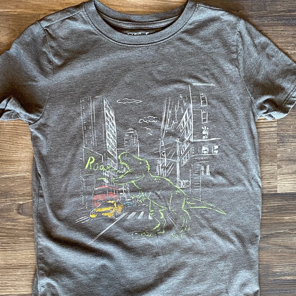 Boys’ Short Sleeve Graphic T-Shirt - Cat & Jack Gray M
